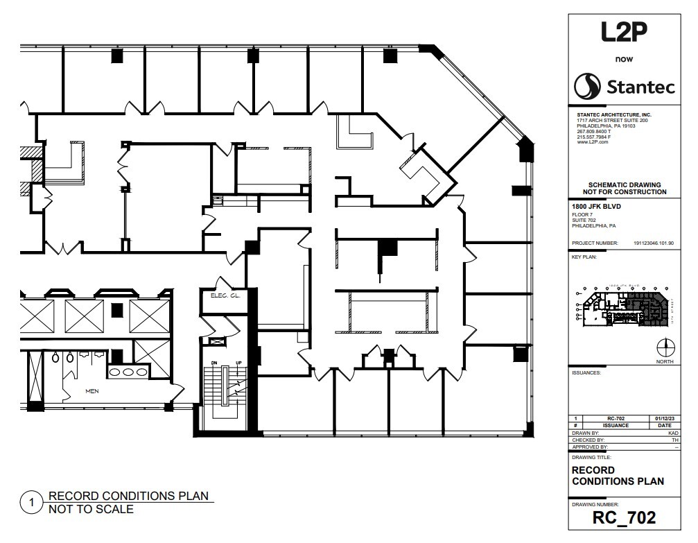 1800 John F Kennedy Blvd, Philadelphia, PA en alquiler Plano de la planta- Imagen 1 de 1