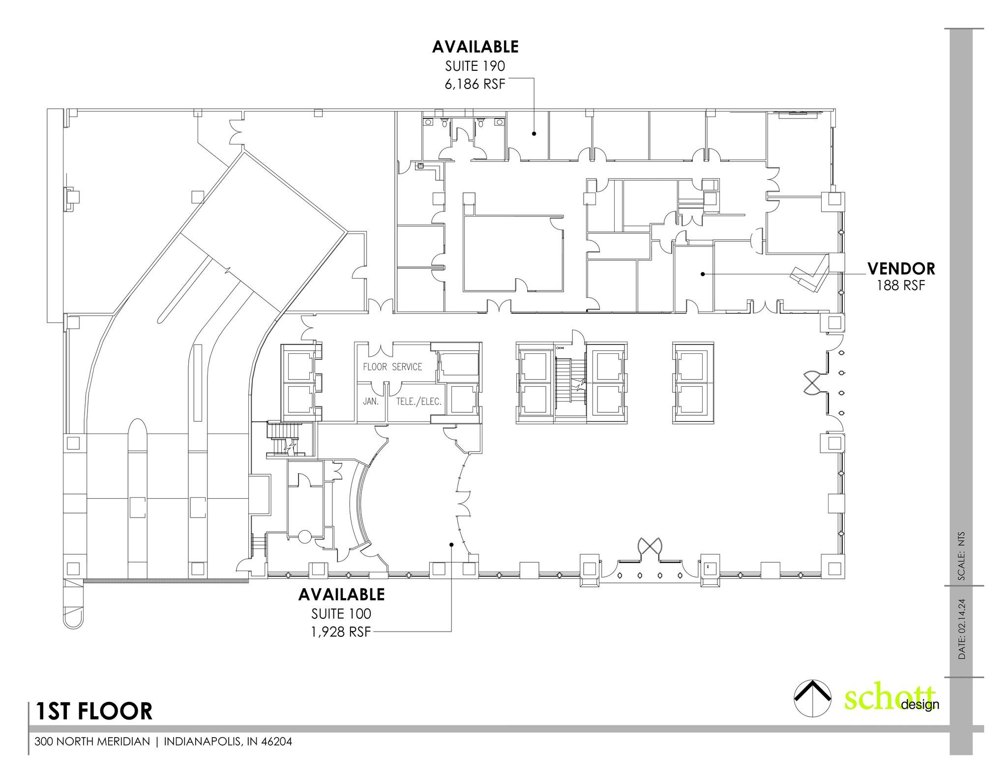 300 N Meridian St, Indianapolis, IN en alquiler Plano del sitio- Imagen 1 de 1