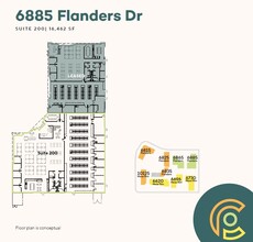 6815 Flanders Dr, San Diego, CA en alquiler Plano de la planta- Imagen 1 de 1