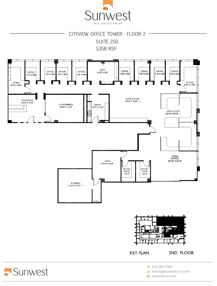 5339 Alpha Rd, Dallas, TX en alquiler Plano de la planta- Imagen 1 de 2