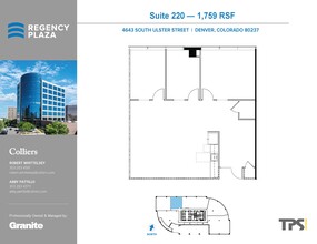 4643 S Ulster St, Denver, CO en alquiler Plano de la planta- Imagen 1 de 2