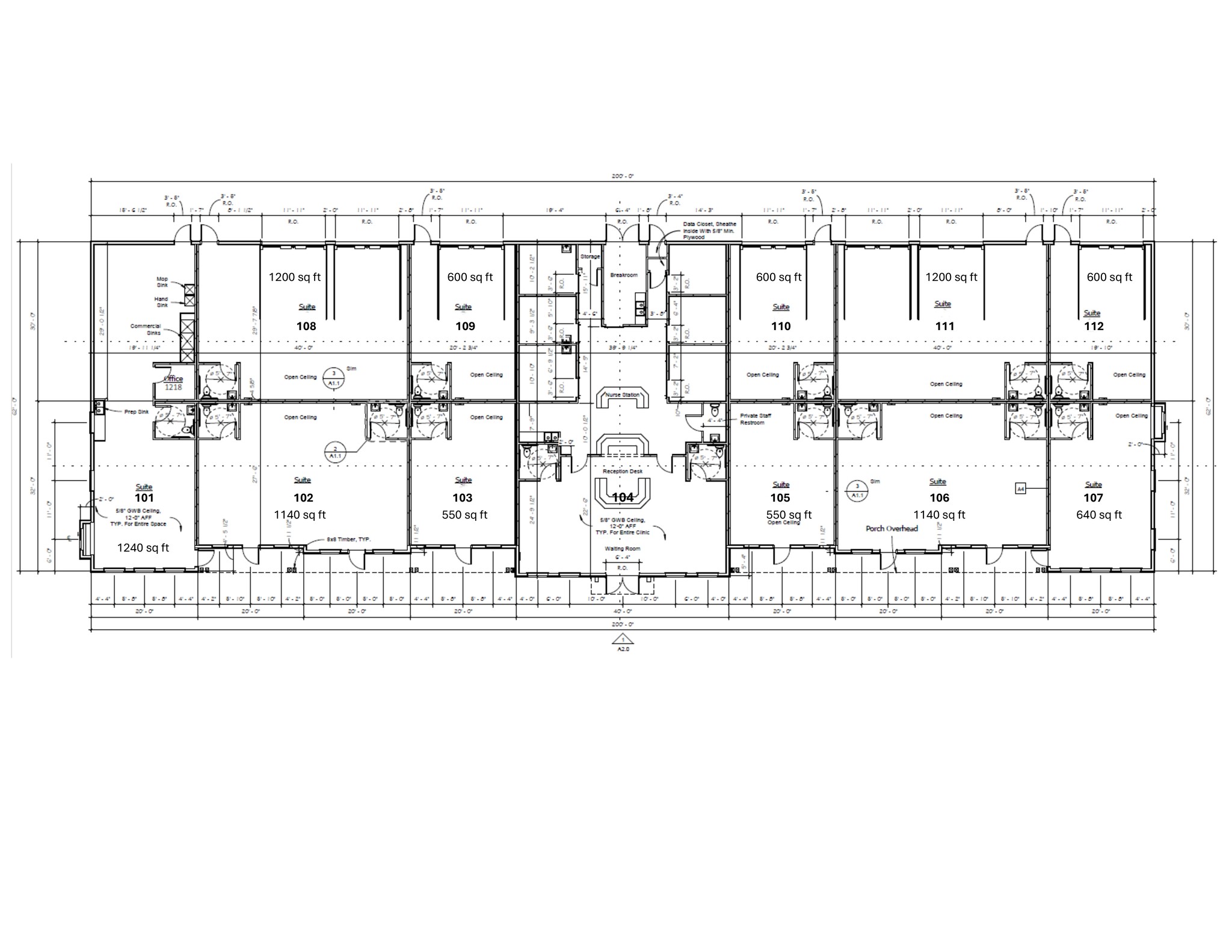 2355 Center St, Fayetteville, AR en alquiler Plano del sitio- Imagen 1 de 7