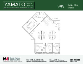 999 Yamato Rd, Boca Raton, FL en alquiler Plano de la planta- Imagen 1 de 10