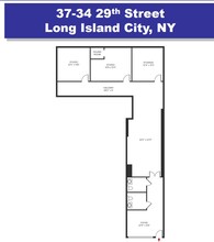 37-34 29th St, Long Island City, NY en alquiler Plano de la planta- Imagen 1 de 1