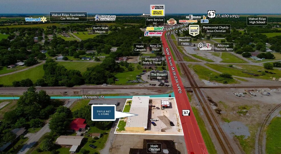 101 SW Texas St, Hoxie, AR en venta - Foto del edificio - Imagen 2 de 5