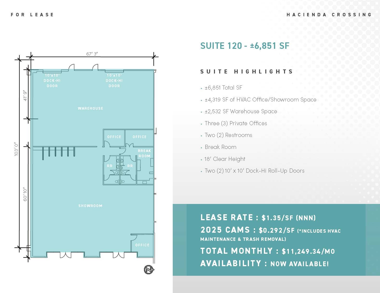 5275 Arville St, Las Vegas, NV en alquiler Plano de la planta- Imagen 1 de 1