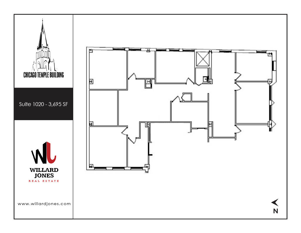 77 W Washington St, Chicago, IL en alquiler Plano de la planta- Imagen 1 de 1