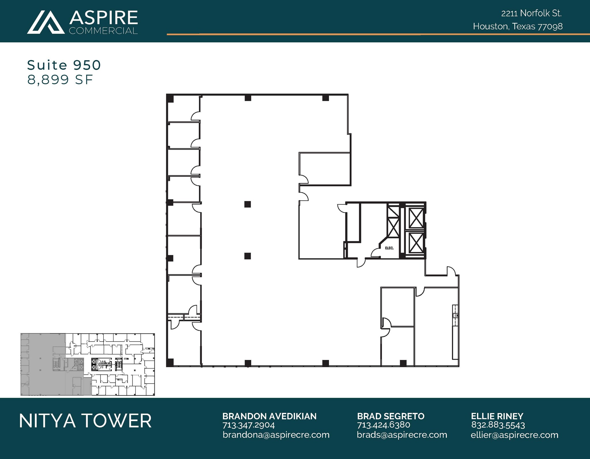 2211 Norfolk St, Houston, TX en alquiler Plano de la planta- Imagen 1 de 1