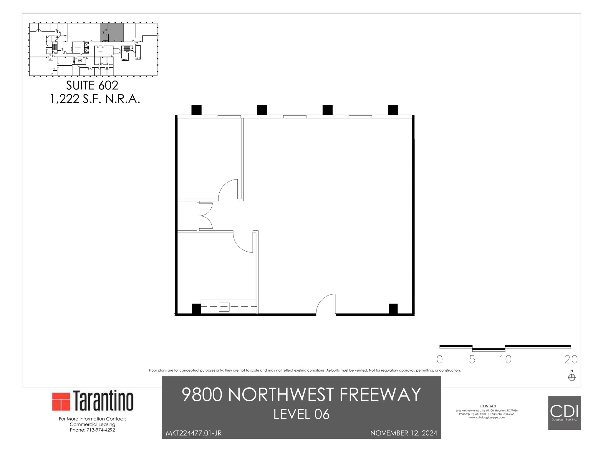 9800 Northwest Fwy, Houston, TX en alquiler Plano del sitio- Imagen 1 de 1