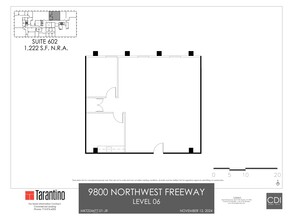 9800 Northwest Fwy, Houston, TX en alquiler Plano del sitio- Imagen 1 de 1