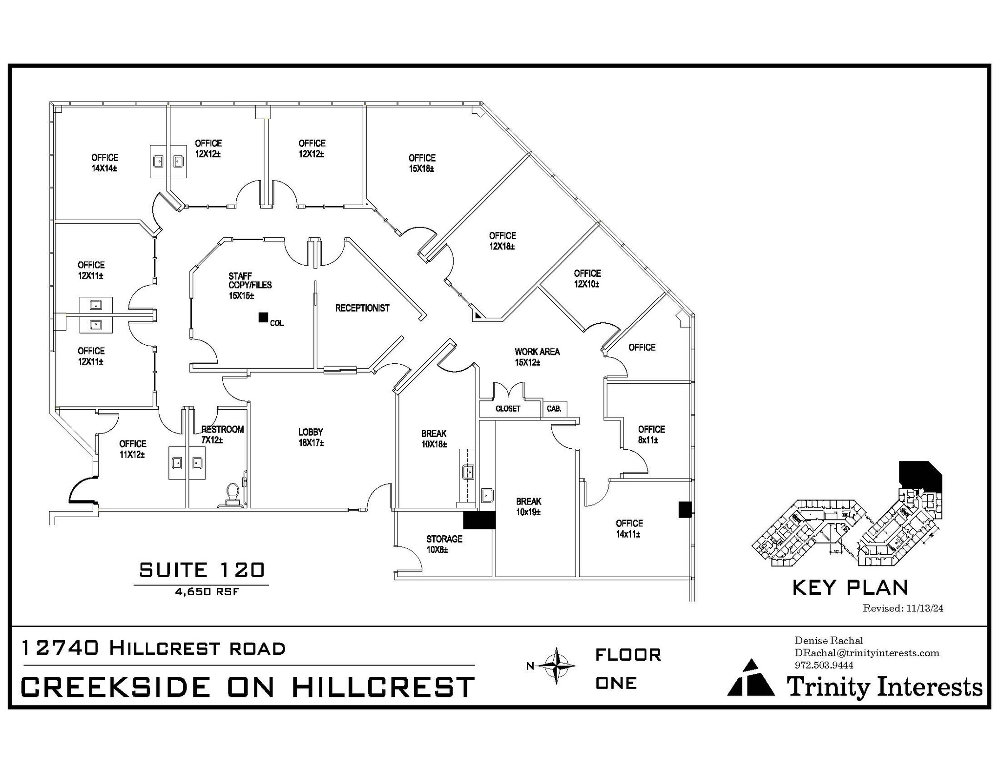 12740 Hillcrest Rd, Dallas, TX en alquiler Plano de la planta- Imagen 1 de 1