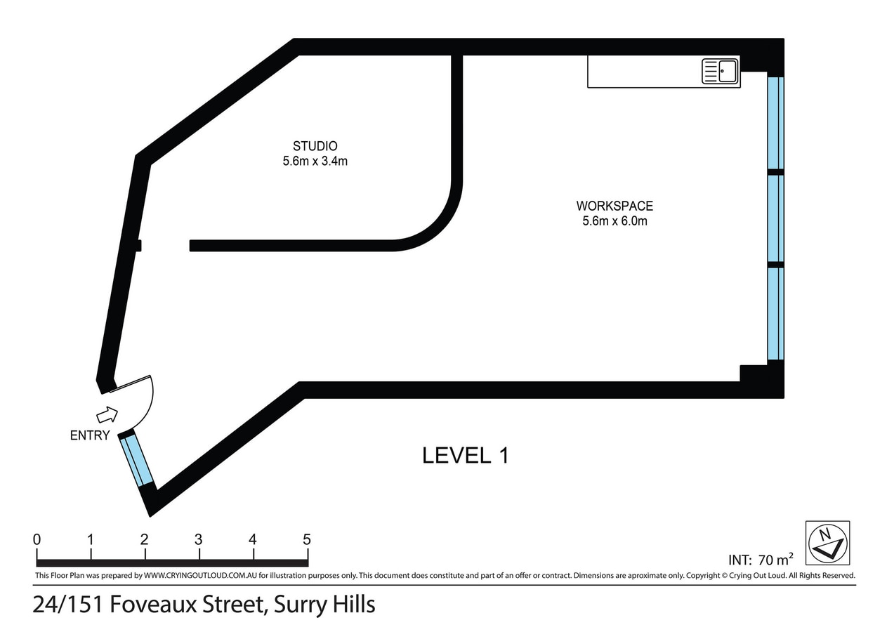 151 Foveaux St, Surry Hills, NSW 2010 - Unidad 24 -  - Plano de la planta - Image 1 of 4