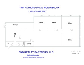 1910-1986 Raymond Dr, Northbrook, IL en alquiler Plano del sitio- Imagen 1 de 1