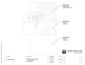 900 Tower Dr, Troy, MI en alquiler Plano de la planta- Imagen 1 de 1