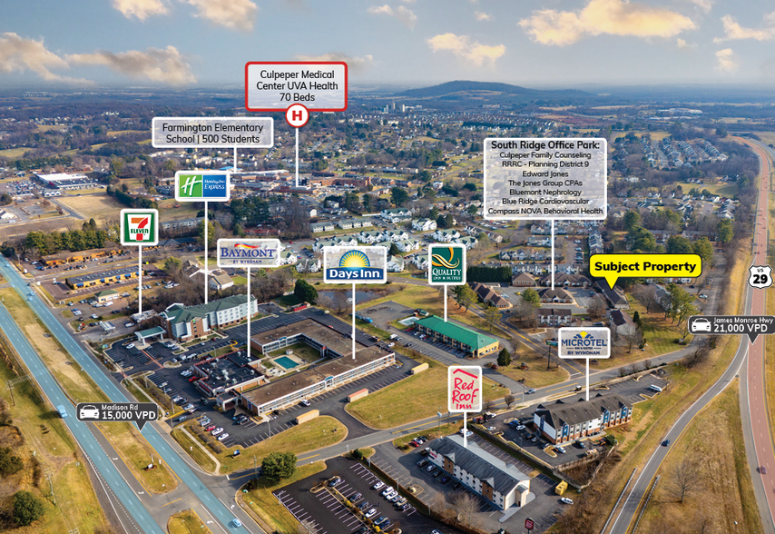 430 Southridge Pkwy, Culpeper, VA en venta - Vista aérea - Imagen 2 de 5