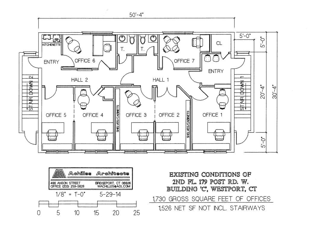 175-179 Post Rd W, Westport, CT en alquiler Plano de la planta- Imagen 1 de 4