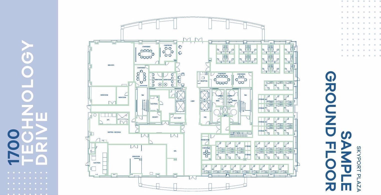 1700 Technology Dr, San Jose, CA en alquiler Plano de la planta- Imagen 1 de 1