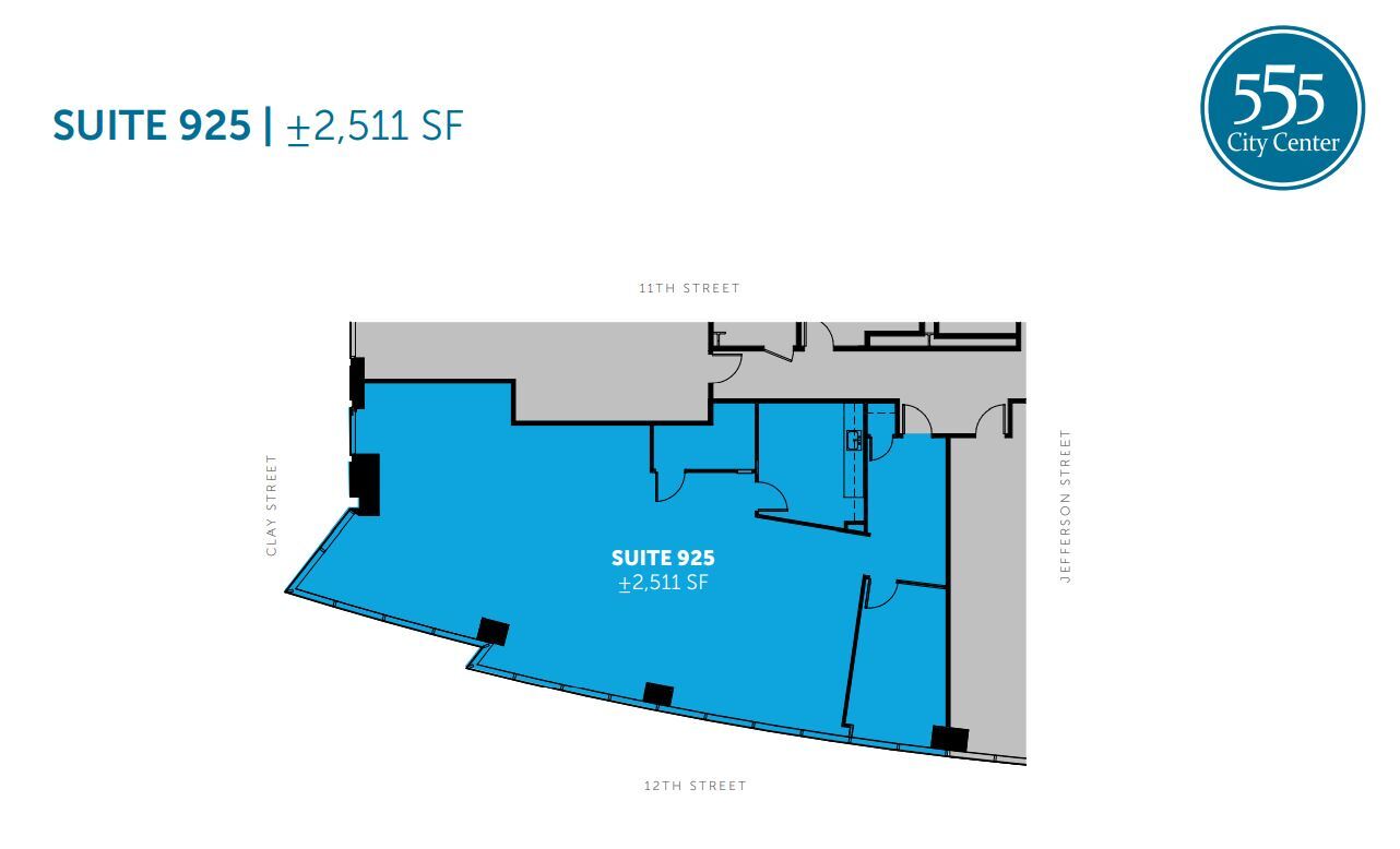 555 12th St, Oakland, CA en alquiler Plano de la planta- Imagen 1 de 1