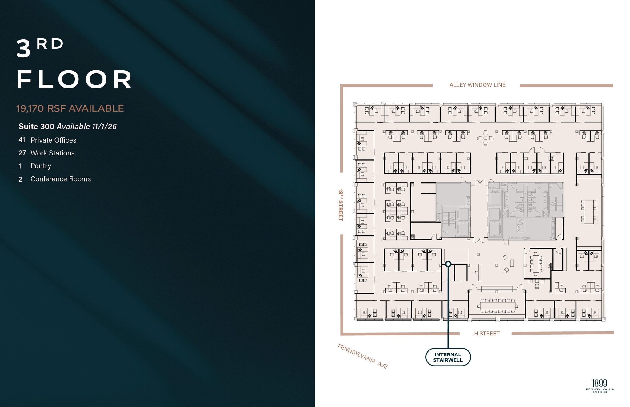 1899 Pennsylvania Ave NW, Washington, DC en alquiler Plano de la planta- Imagen 1 de 1
