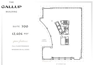 901 F St NW, Washington, DC en alquiler Plano de la planta- Imagen 1 de 1