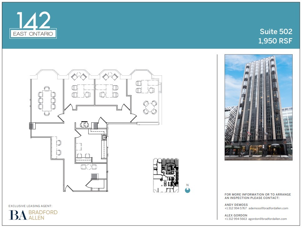 142 E Ontario St, Chicago, IL en alquiler Plano de la planta- Imagen 1 de 3