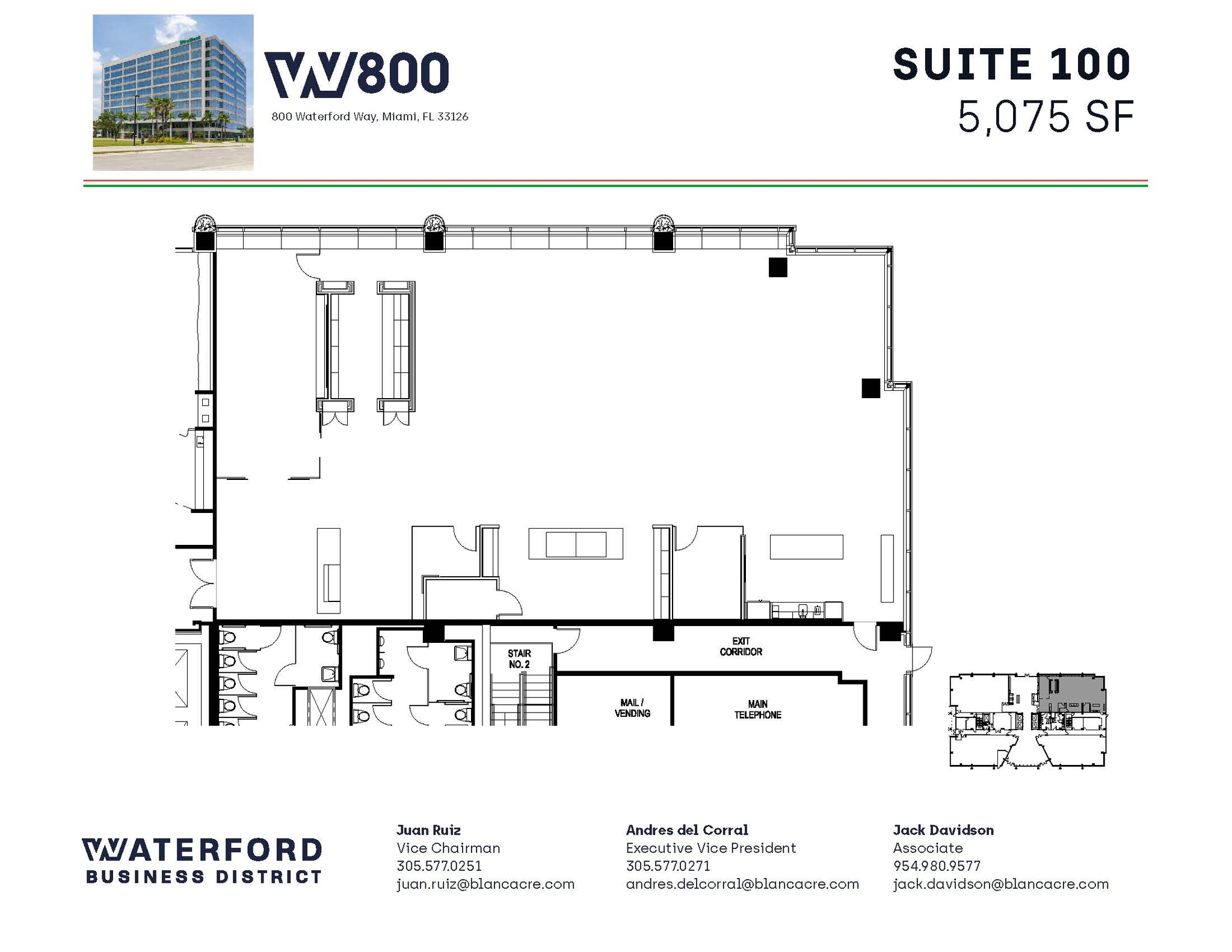 5200 Waterford District Dr, Miami, FL en alquiler Plano de la planta- Imagen 1 de 1