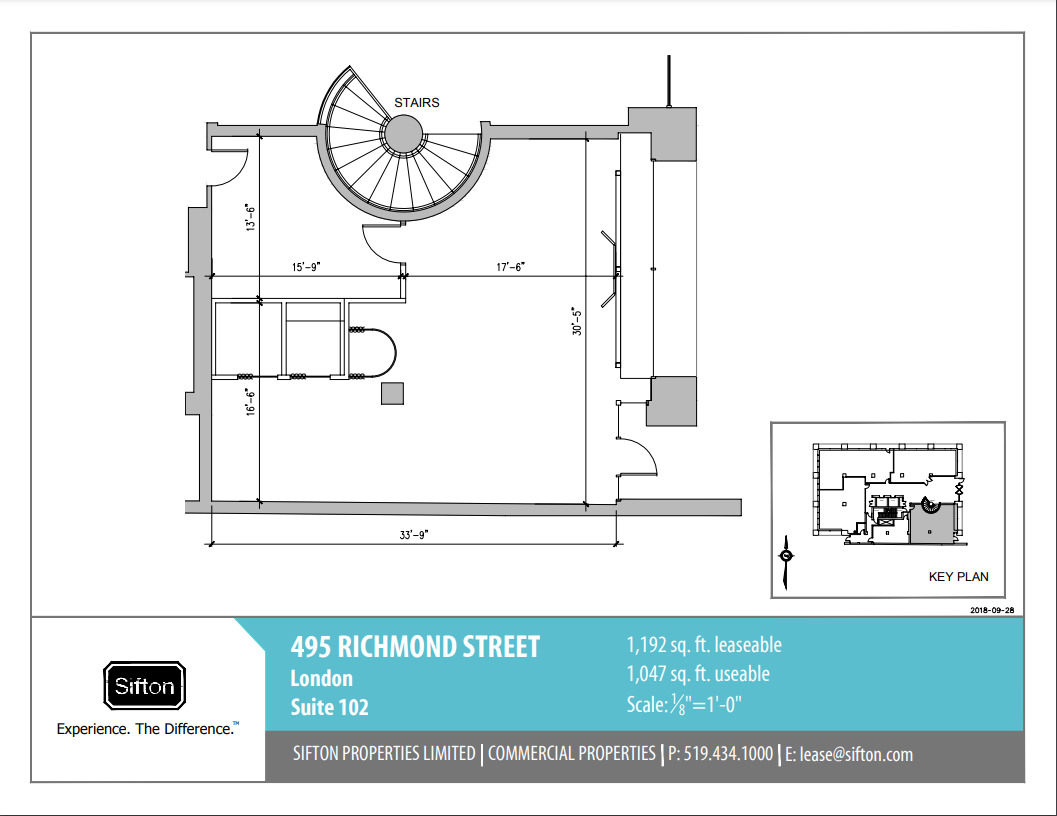 495 Richmond St, London, ON en alquiler Plano de la planta- Imagen 1 de 1