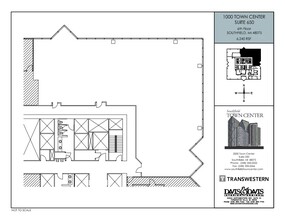 1000-4000 Town Center, Southfield, MI en alquiler Plano de la planta- Imagen 2 de 2