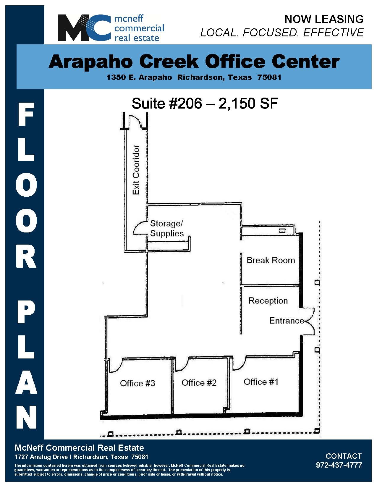 1350 E Arapaho Rd, Richardson, TX en alquiler Plano de la planta- Imagen 1 de 1