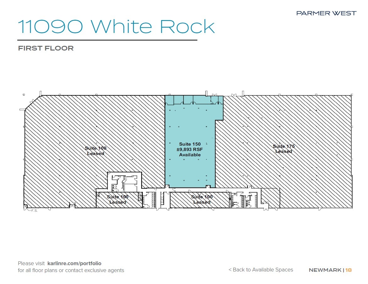 11000 White Rock Rd, Rancho Cordova, CA en alquiler Plano de la planta- Imagen 1 de 1