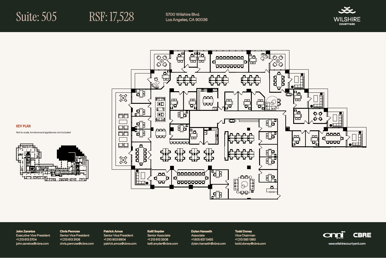 5700 Wilshire Blvd, Los Angeles, CA en alquiler Plano de la planta- Imagen 1 de 1