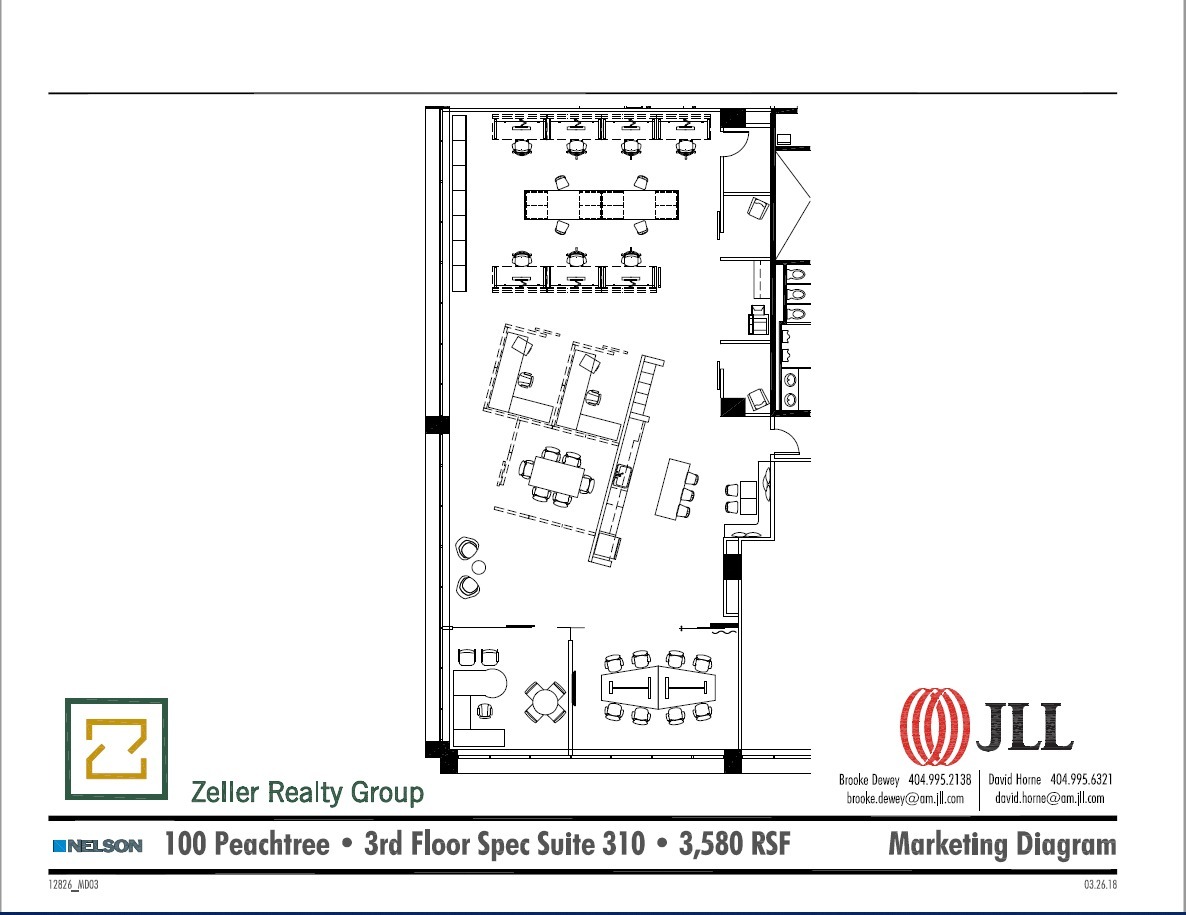 100 Peachtree St NW, Atlanta, GA en alquiler Plano de la planta- Imagen 1 de 1