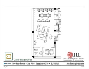 100 Peachtree St NW, Atlanta, GA en alquiler Plano de la planta- Imagen 1 de 1