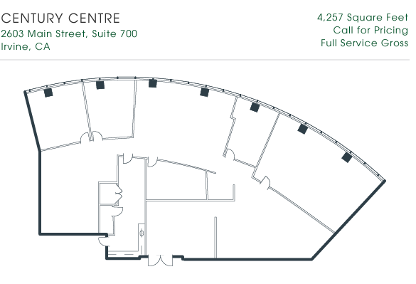 2601-2603 Main St, Irvine, CA en alquiler Plano de la planta- Imagen 1 de 1