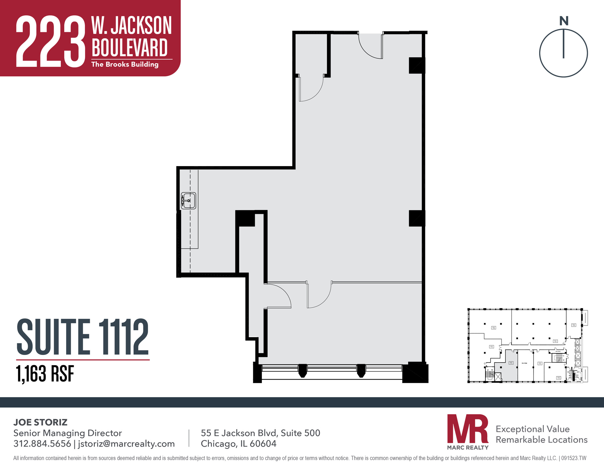 223 W Jackson Blvd, Chicago, IL en alquiler Plano de la planta- Imagen 1 de 5