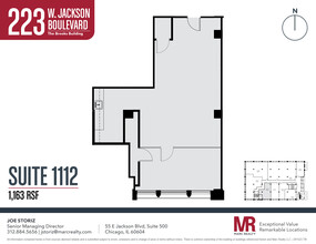 223 W Jackson Blvd, Chicago, IL en alquiler Plano de la planta- Imagen 1 de 5