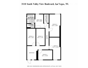 3110 S Valley View Blvd, Las Vegas, NV en alquiler Plano del sitio- Imagen 1 de 2