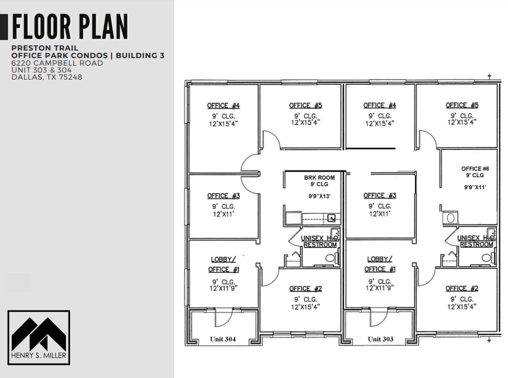 6220 Campbell Rd, Dallas, TX en alquiler Plano de la planta- Imagen 1 de 1