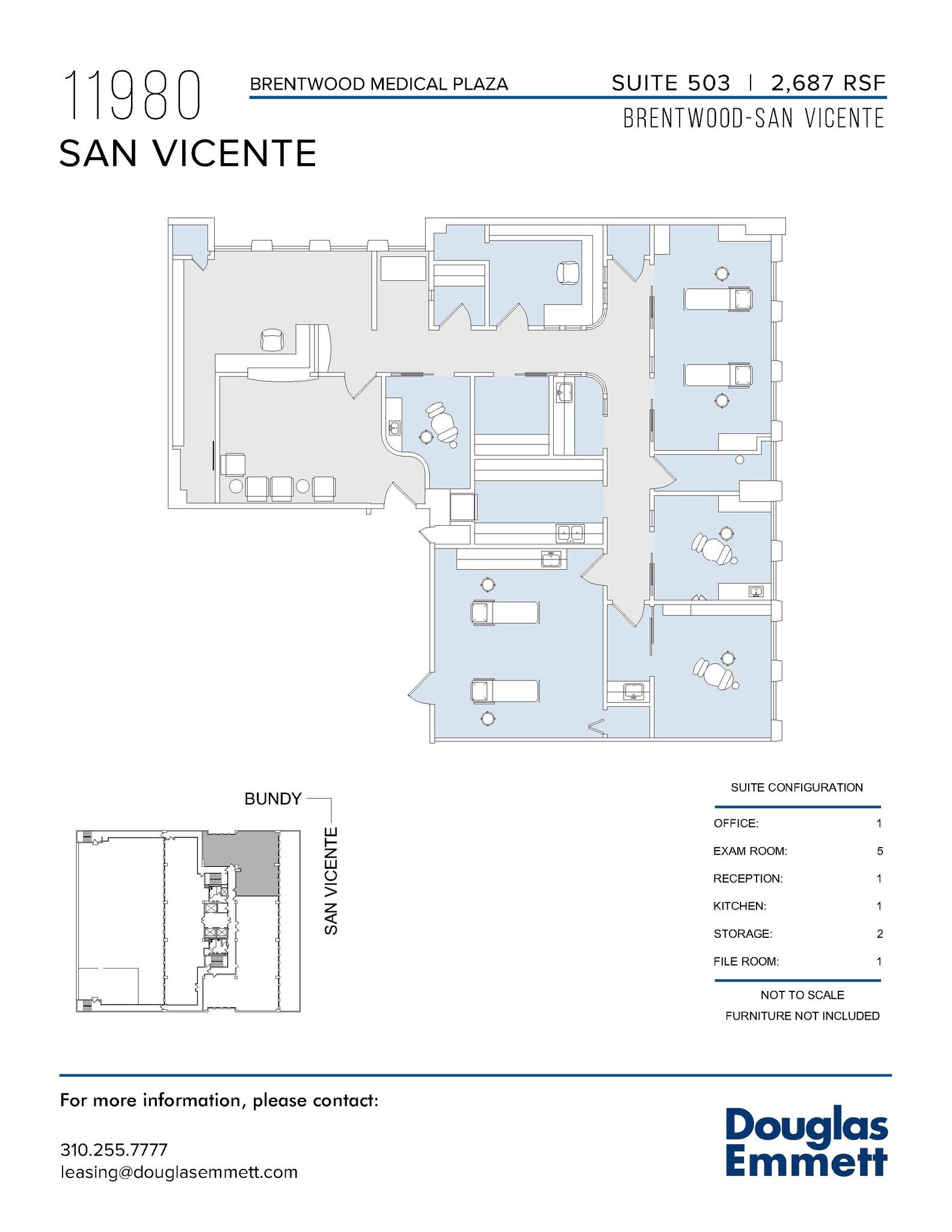 11980 San Vicente Blvd, Los Angeles, CA en alquiler Plano de la planta- Imagen 1 de 1