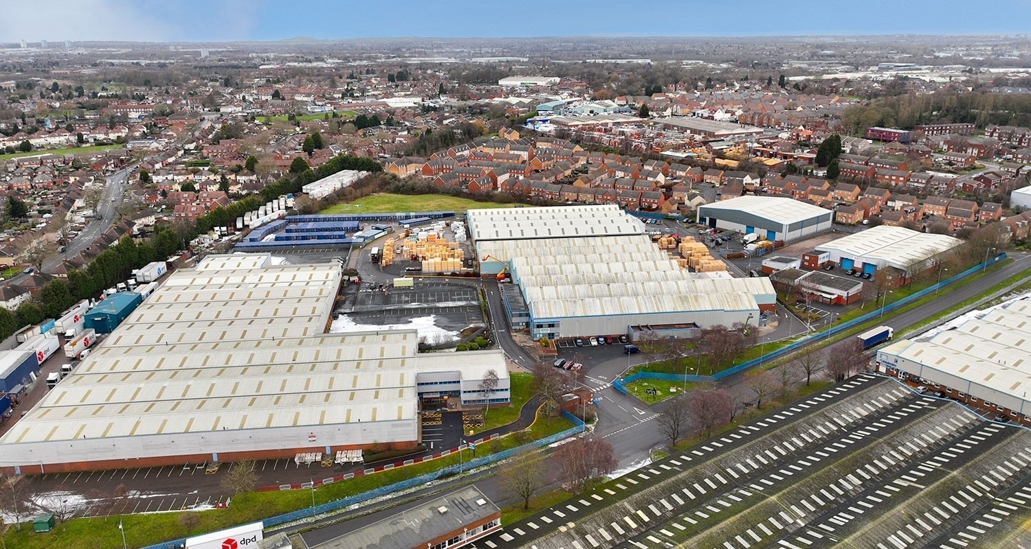 Woden Rd W, Wednesbury en alquiler Vista aérea- Imagen 1 de 3