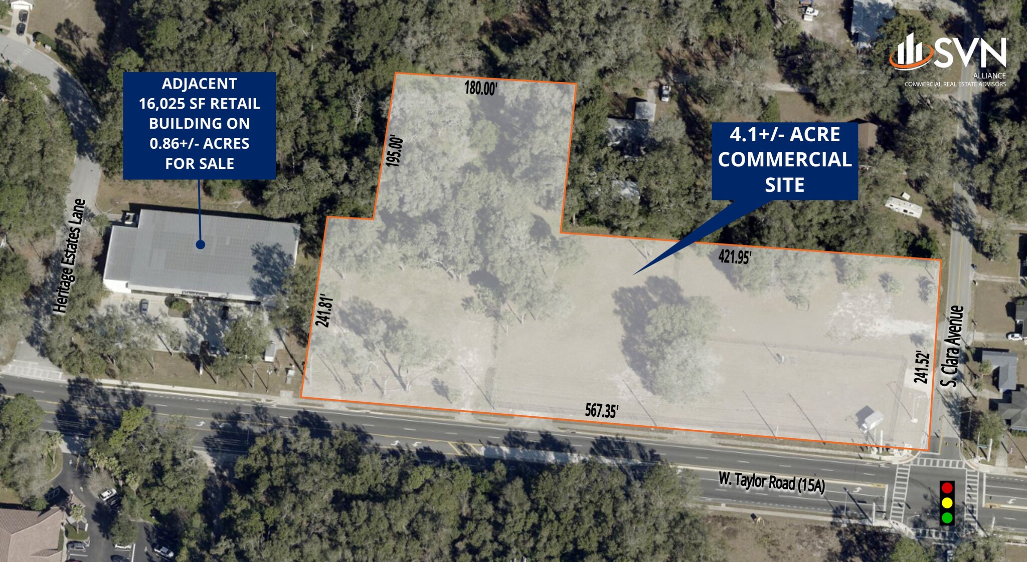 389 Taylor Rd W, Deland, FL en venta Vista aérea- Imagen 1 de 3