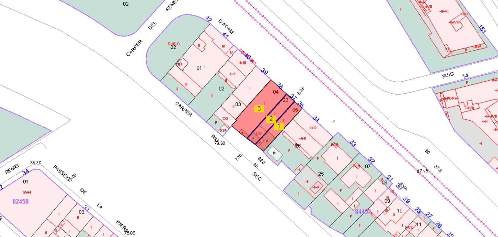 Terreno en Cerdanyola del Vallès, Barcelona en venta Plano de solar- Imagen 1 de 3