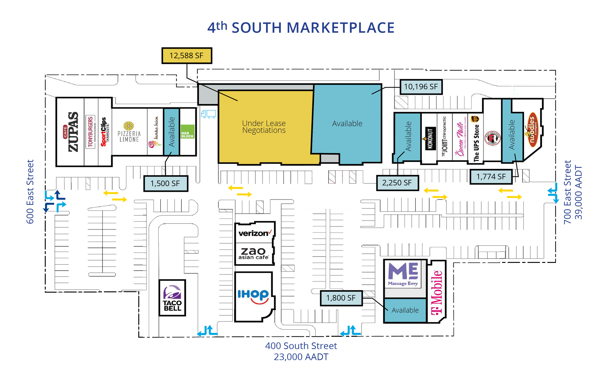 613 E 400 S, Salt Lake City, UT en alquiler Plano del sitio- Imagen 1 de 1