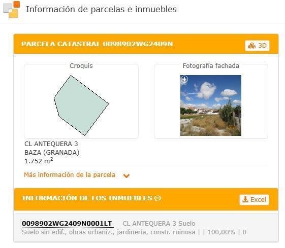 Terreno en Baza, Granada en venta - Foto del edificio - Imagen 2 de 3