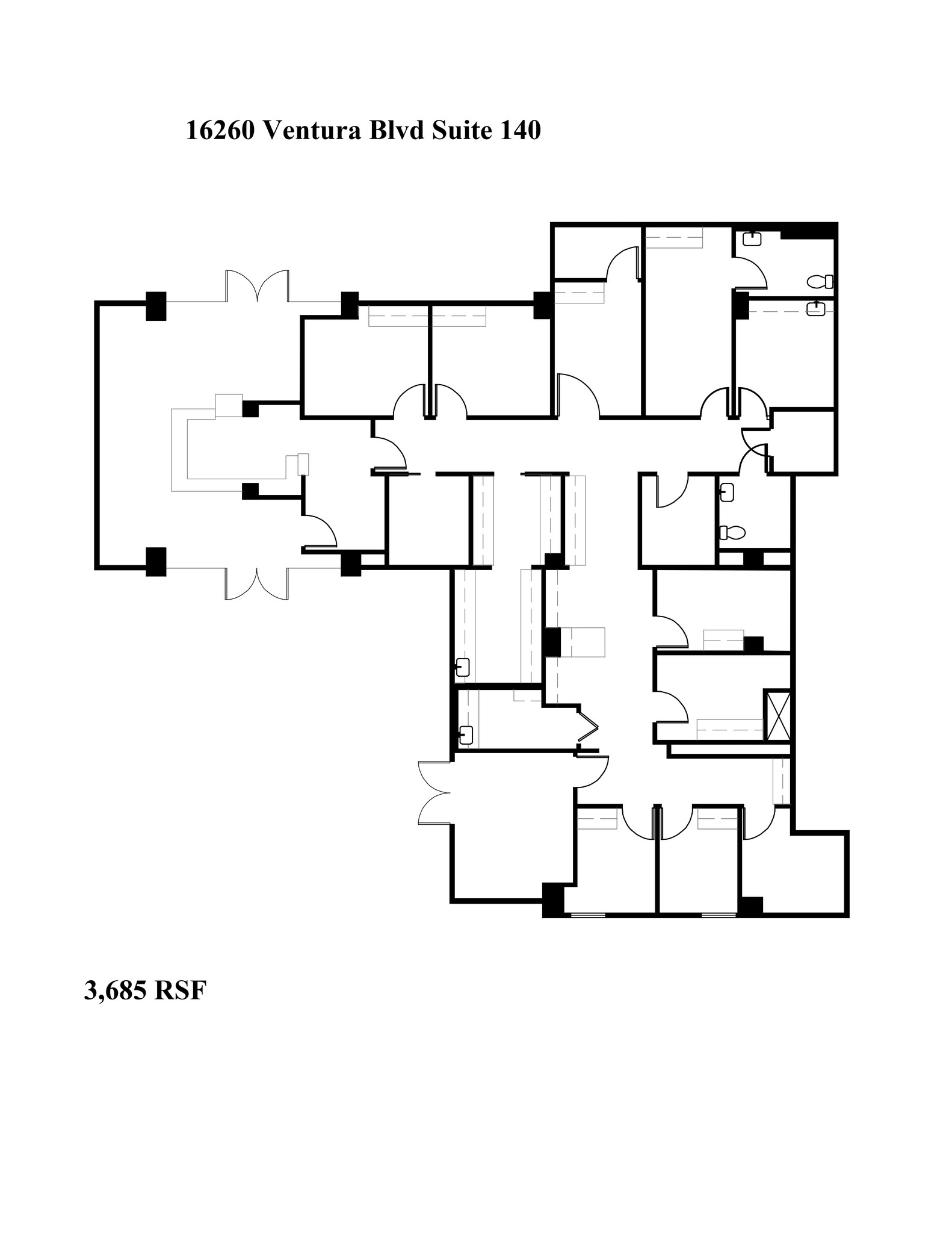 16260 Ventura Blvd, Encino, CA en alquiler Plano del sitio- Imagen 1 de 1