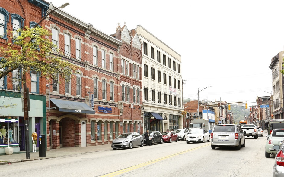 1710-1712 E Carson St, Pittsburgh, PA en alquiler - Foto del edificio - Imagen 3 de 5