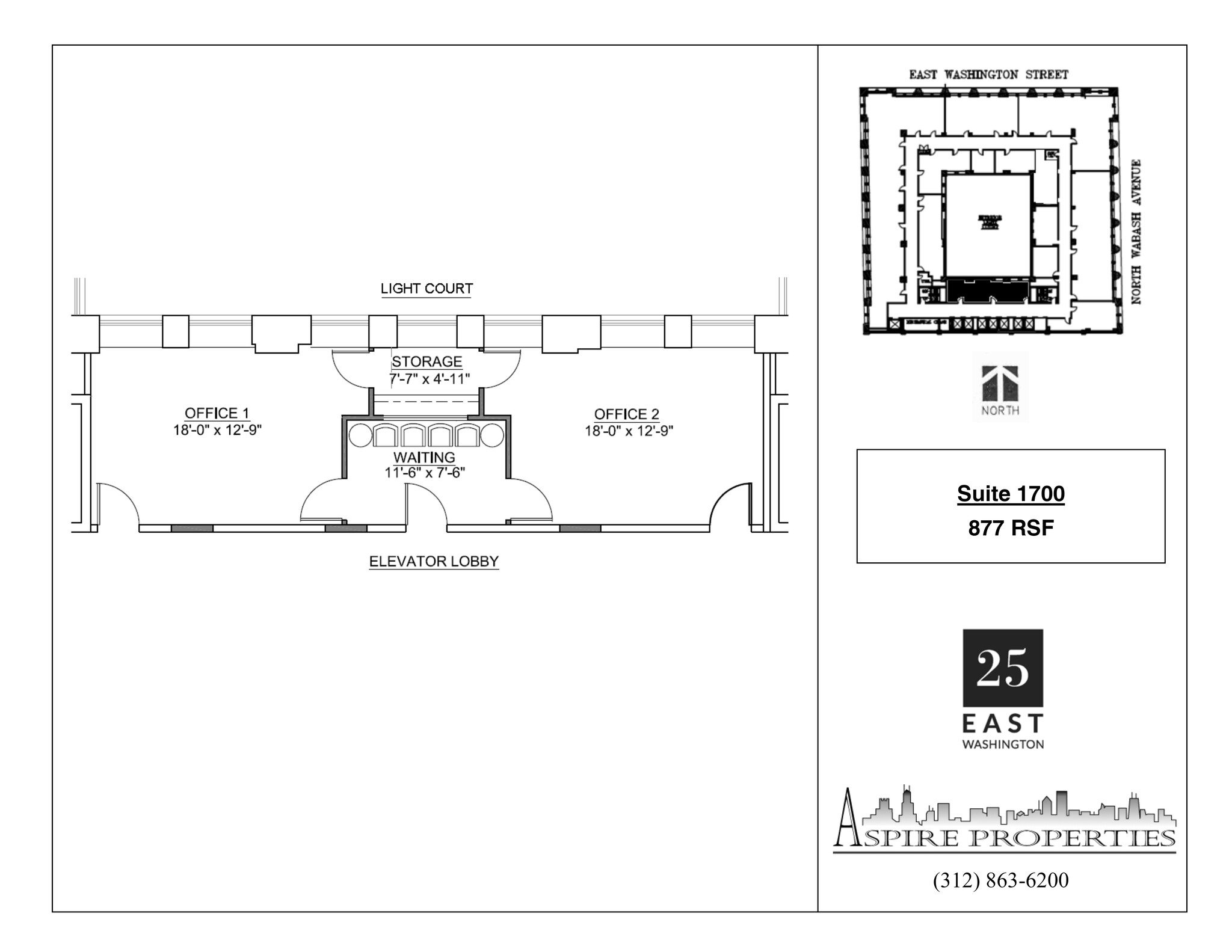 25 E Washington St, Chicago, IL en alquiler Plano del sitio- Imagen 1 de 1