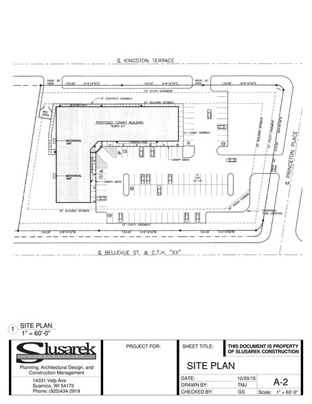 1390 Bellevue St, Green Bay, WI en alquiler - Plano del sitio - Imagen 3 de 3