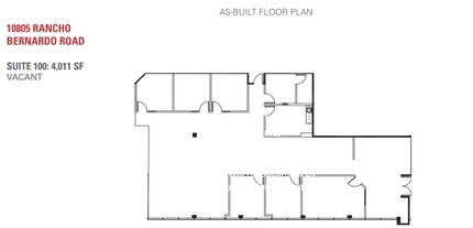 10815 Rancho Bernardo Rd, San Diego, CA en alquiler Plano de la planta- Imagen 1 de 1