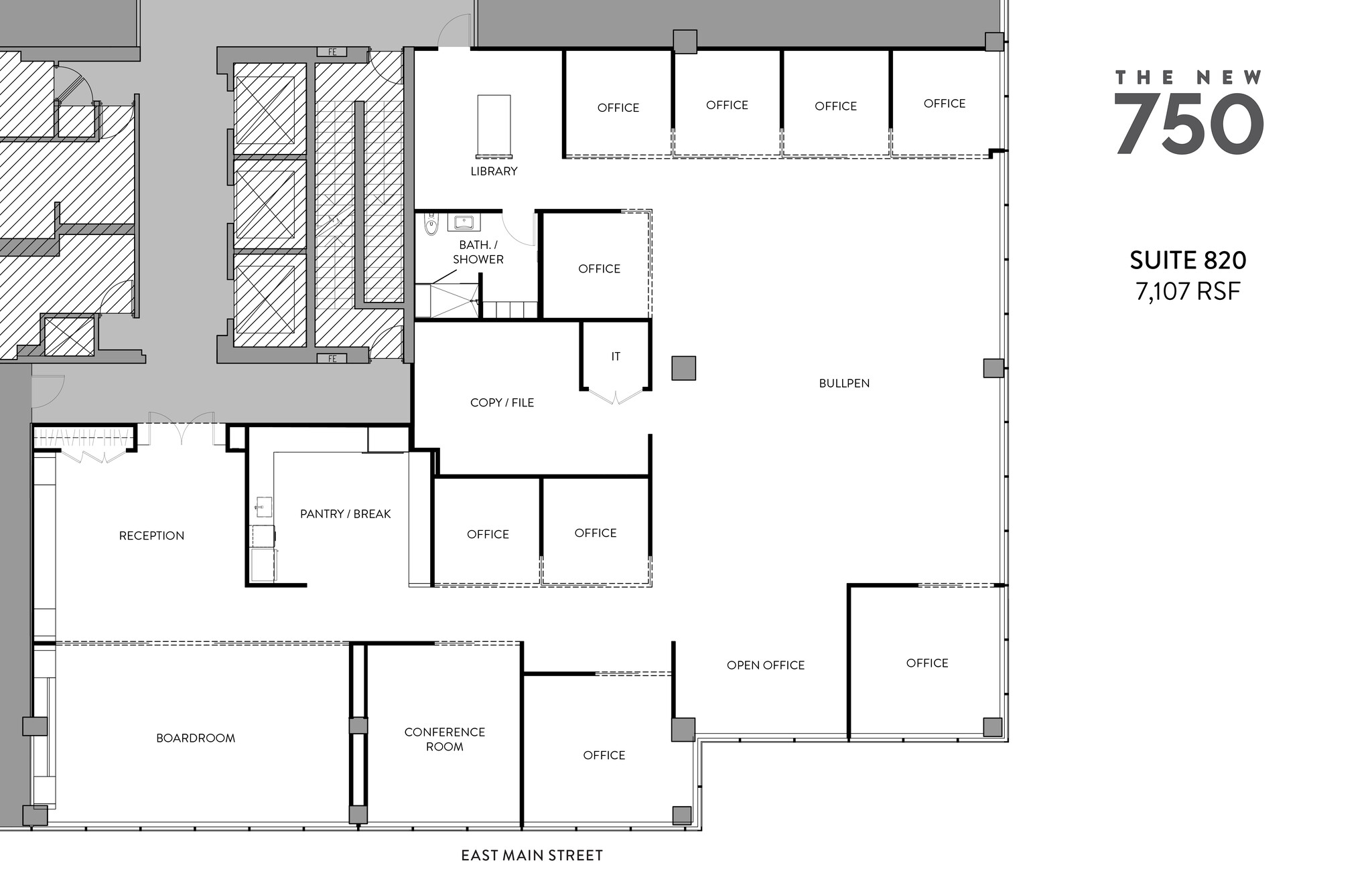 750 E Main St, Stamford, CT en alquiler Plano de la planta- Imagen 1 de 8